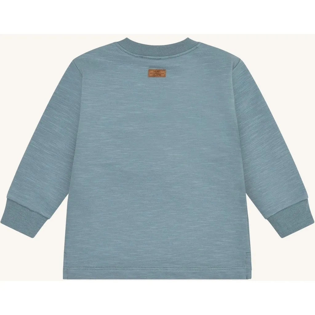 Hust & Claire HCSofus Loop Cars sweatshirt Iron Blue biler