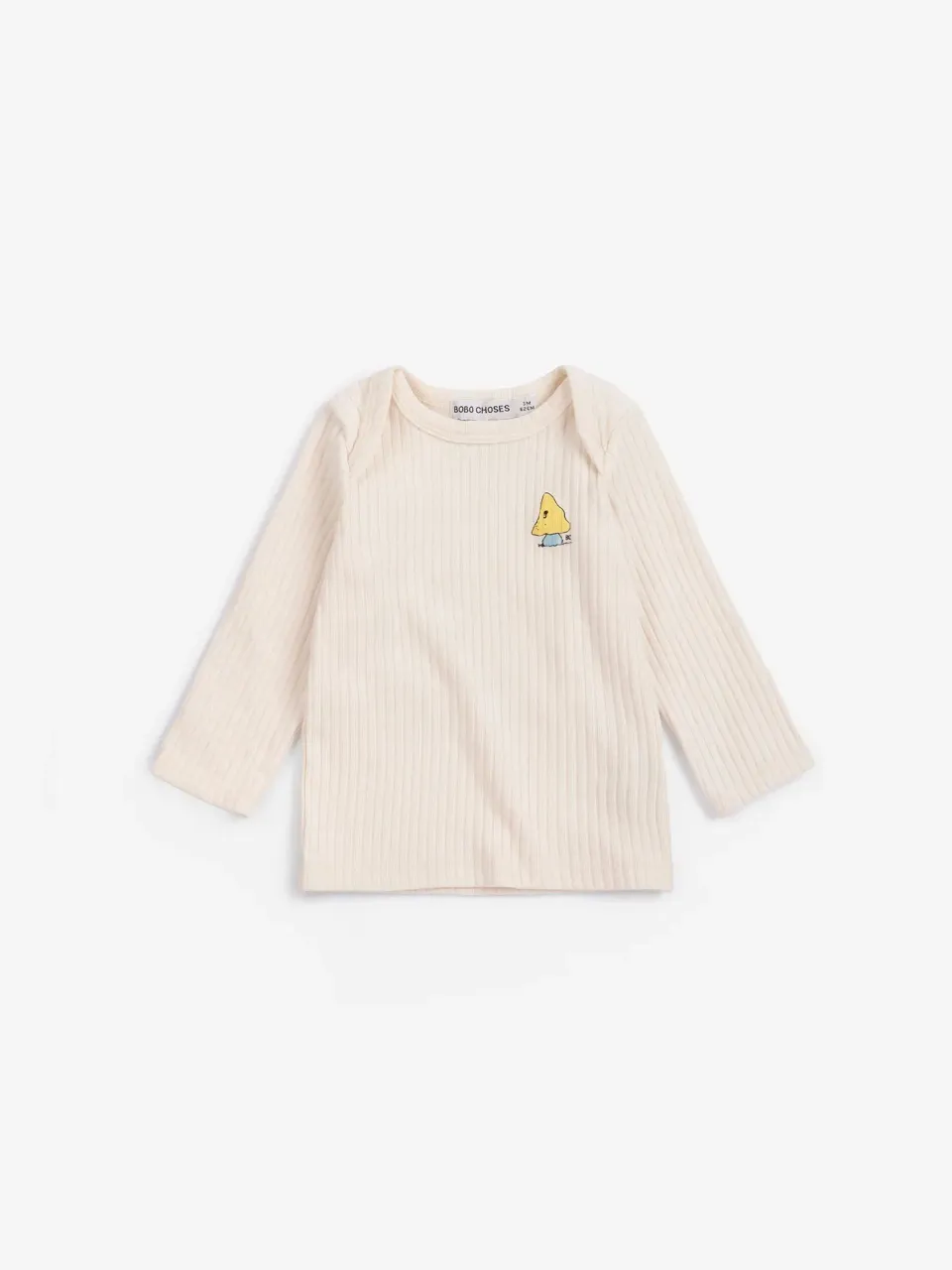 Bobo Choses Mush Monster t-shirt offwhite økologisk 12M