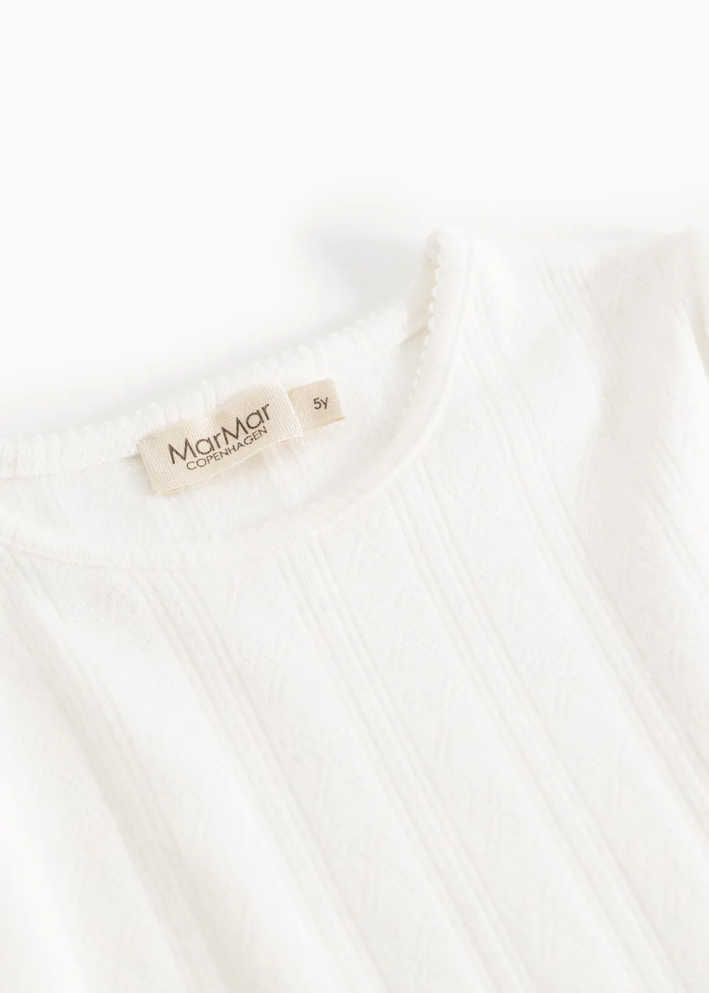 MarMar Tamra T-shirt Gentle White pointelle