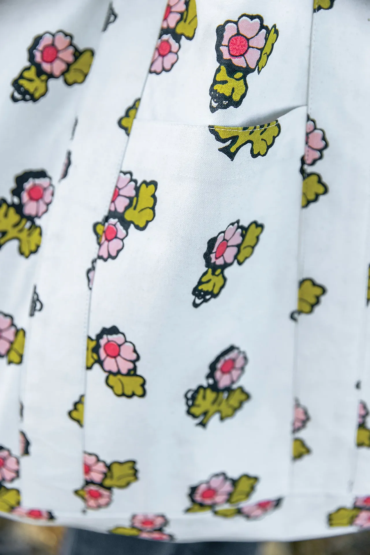 Bonton Faroe mulepose mellem bomuld print
