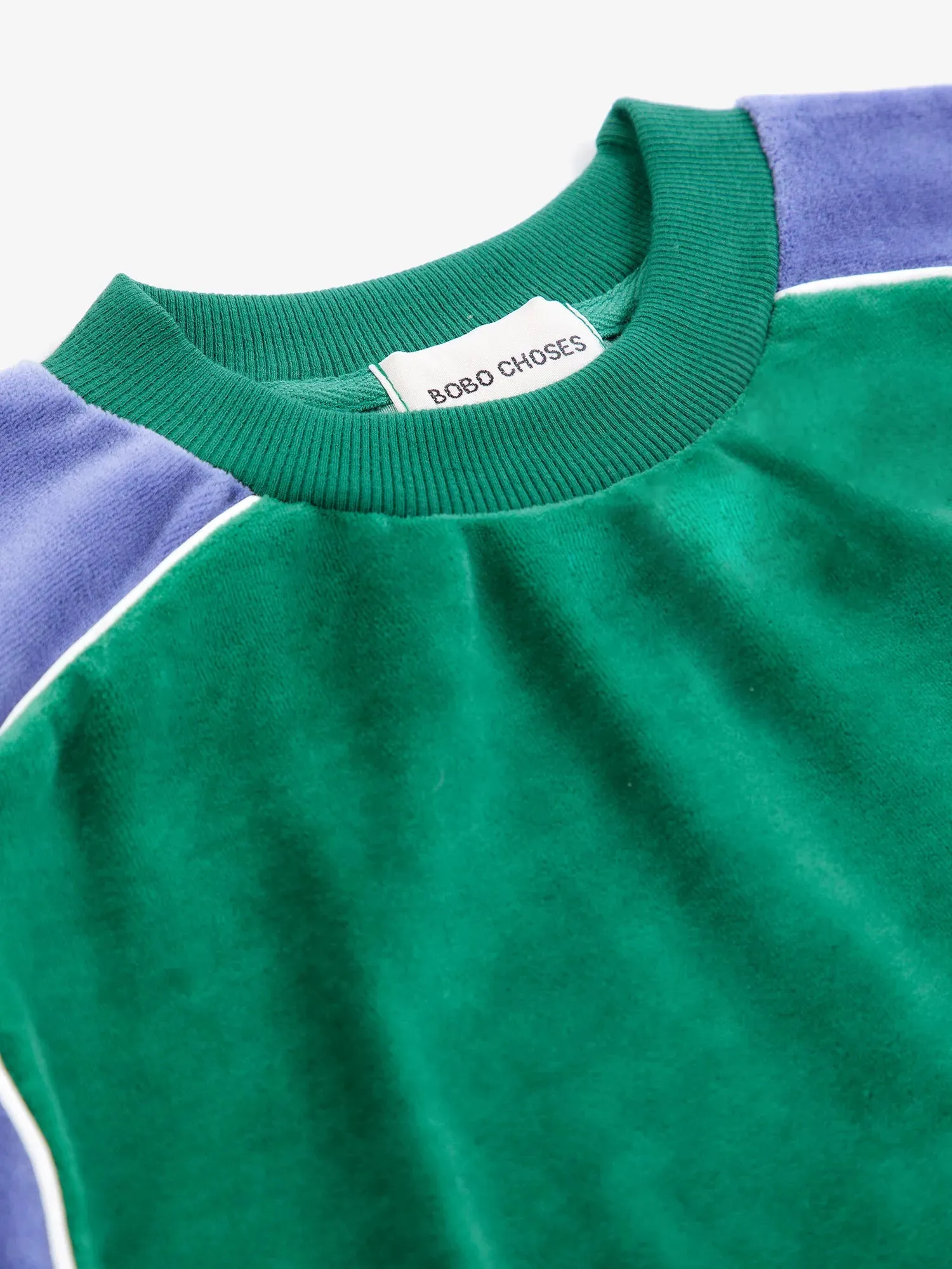 Bobo Choses Color Block sweatshirt grøn 2-3Y løs