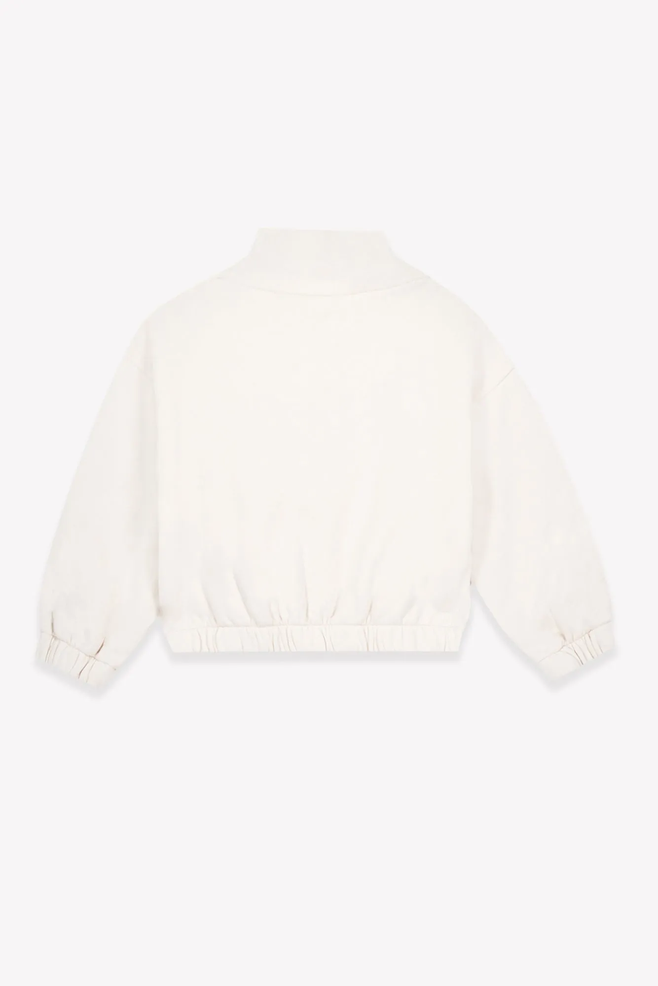 Bonton Mia sweatshirt milk bomuld lynlås