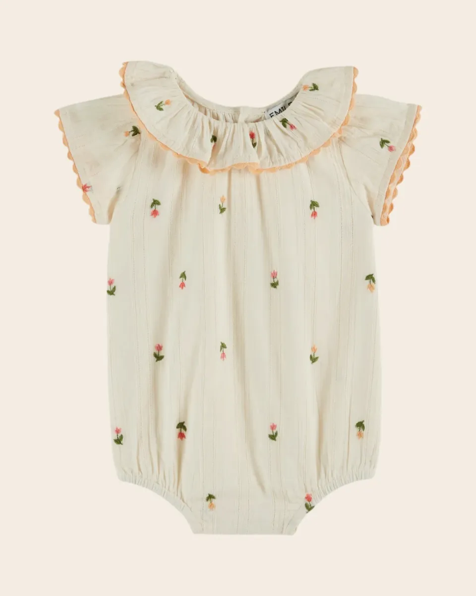Emile et Ida Colerette combibloomer creme broderi