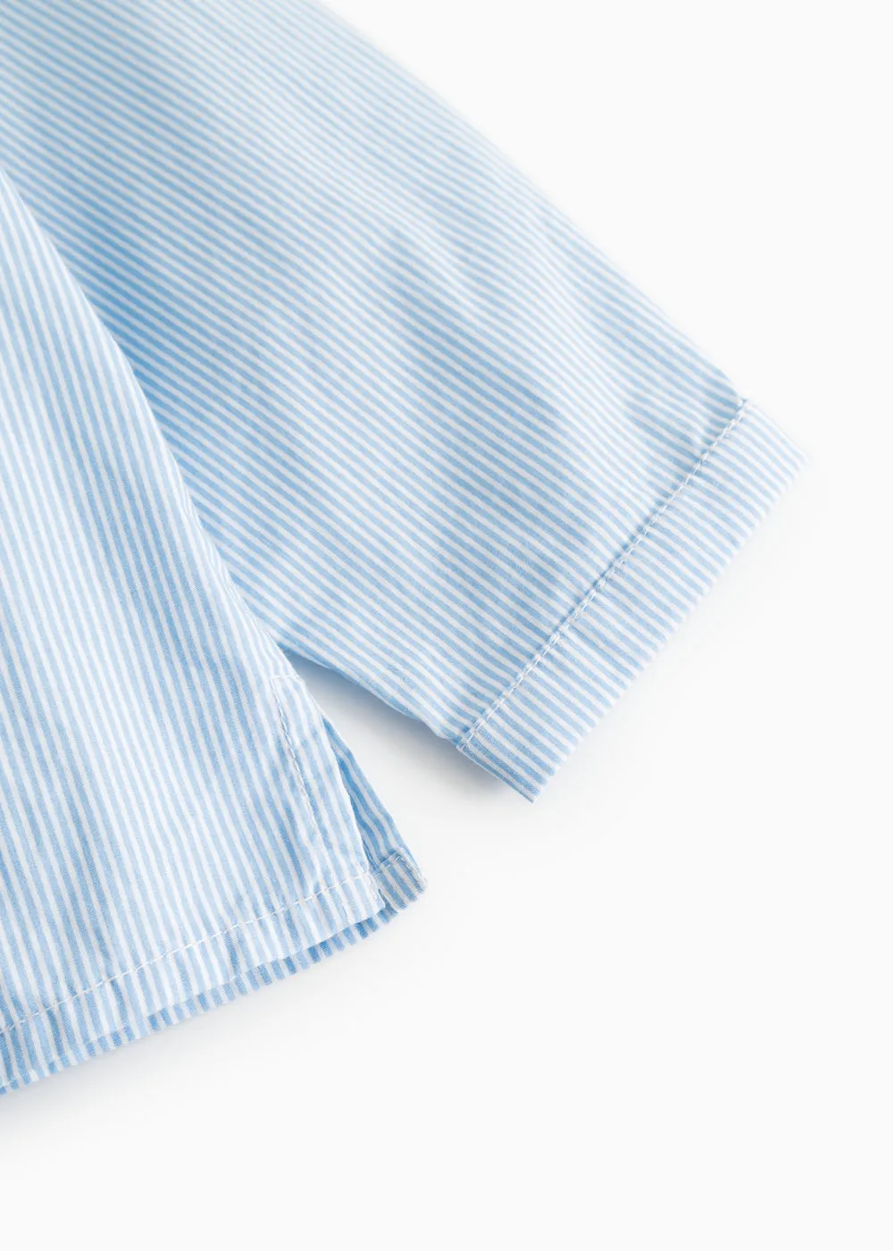 MarMar Totoro skjorte Azure Water Stripe poplin
