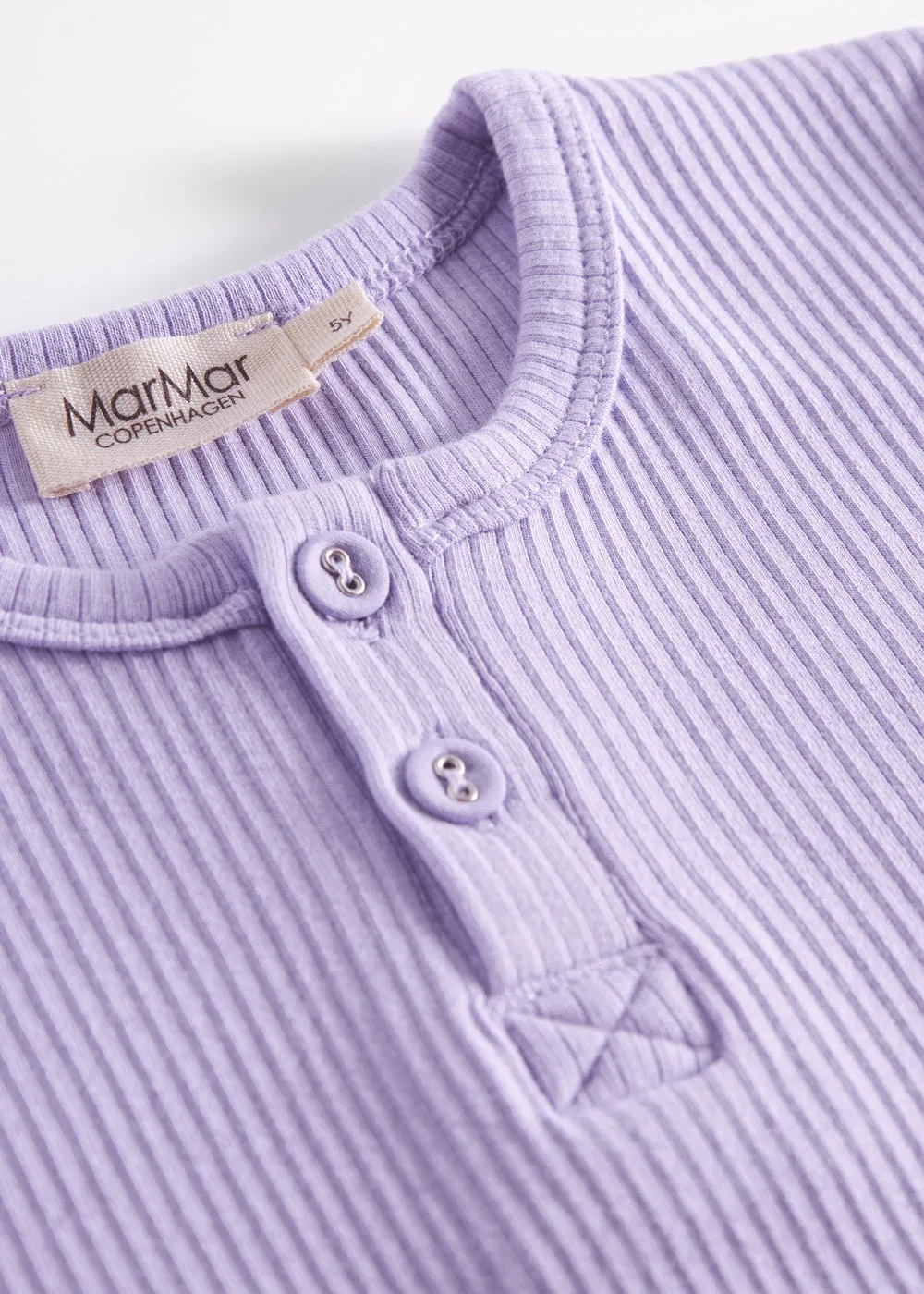 MarMar Tee LS t-shirt Soft Lavender knapper