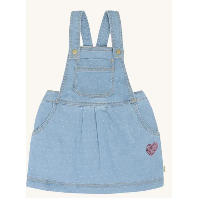 Hust & Claire Karoline Dotty denim kjole Blue Denim