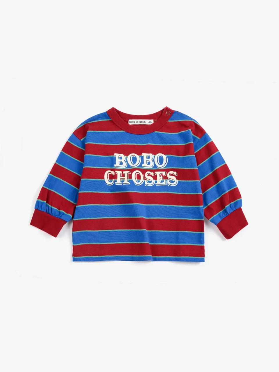 Bobo Choses Embossed Stripes T-shirt multifarvet bomuld
