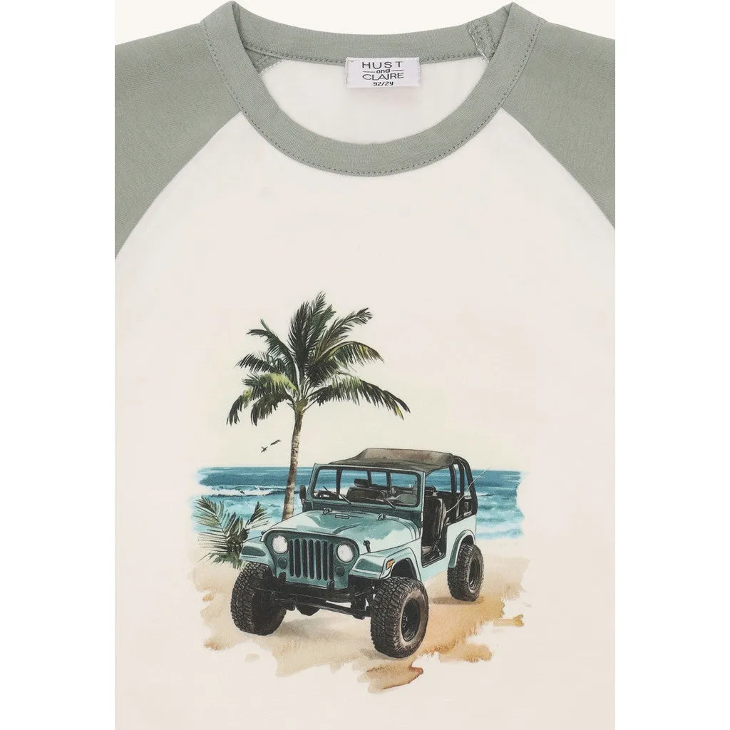 Hust & Claire HCAnton Jeep t-shirt iceberg bomuld