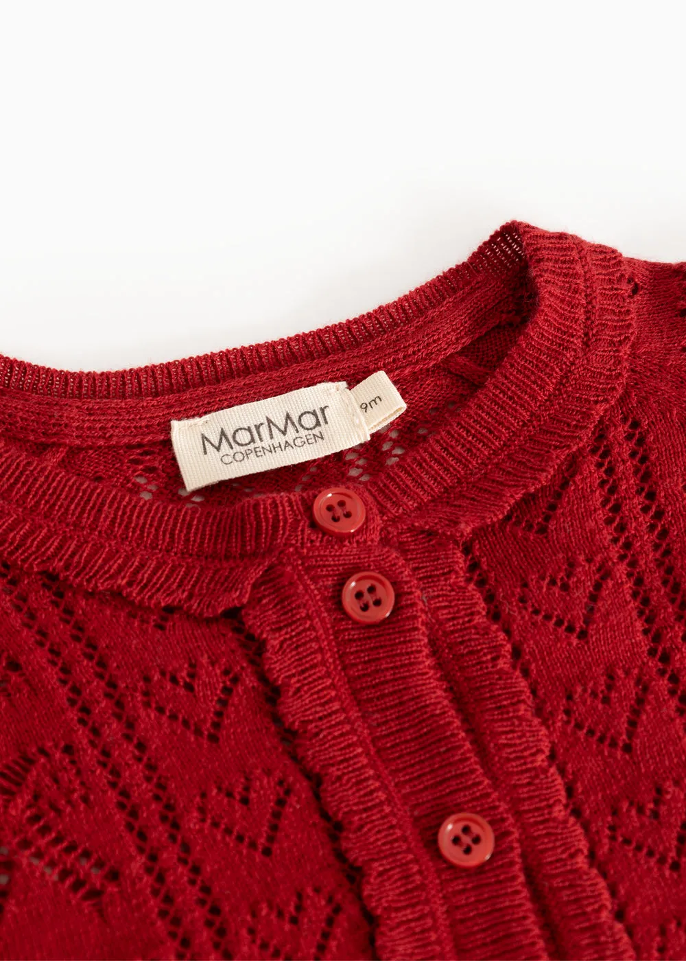 MarMar Totti strikcardigan Cherry hulmønster