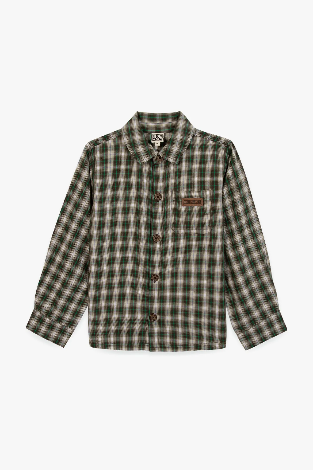Bonton Paname skjorte ternet Nordic Sea