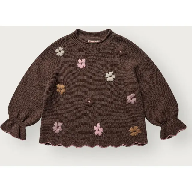 Hust & Claire HCCharlotte Flowerboom sweatshirt Toffee blomst