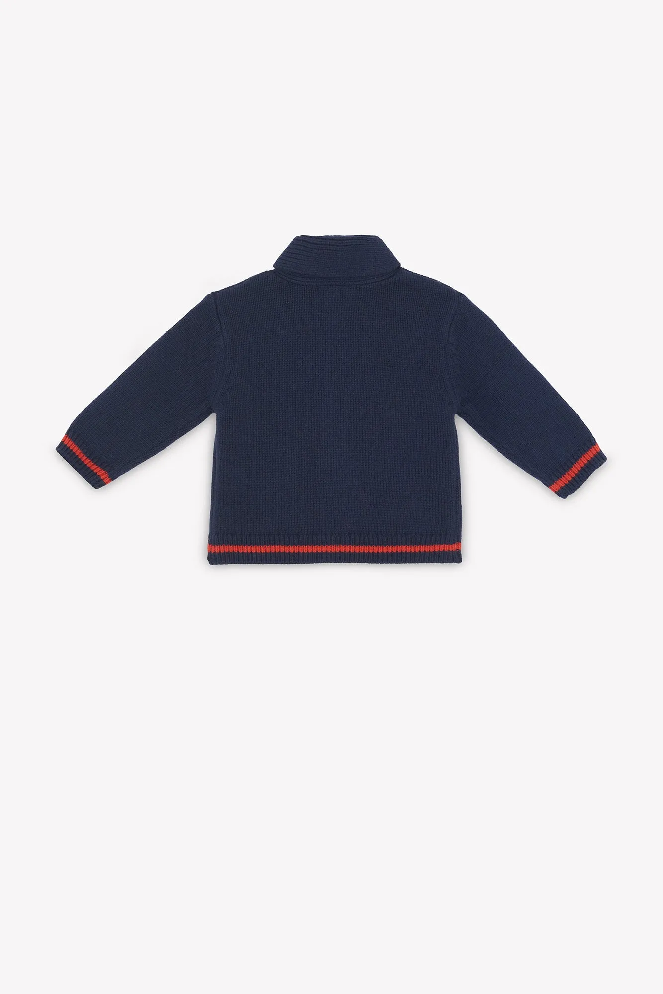 Bonton Hubert Bleu Brut cardigan sjal-krave