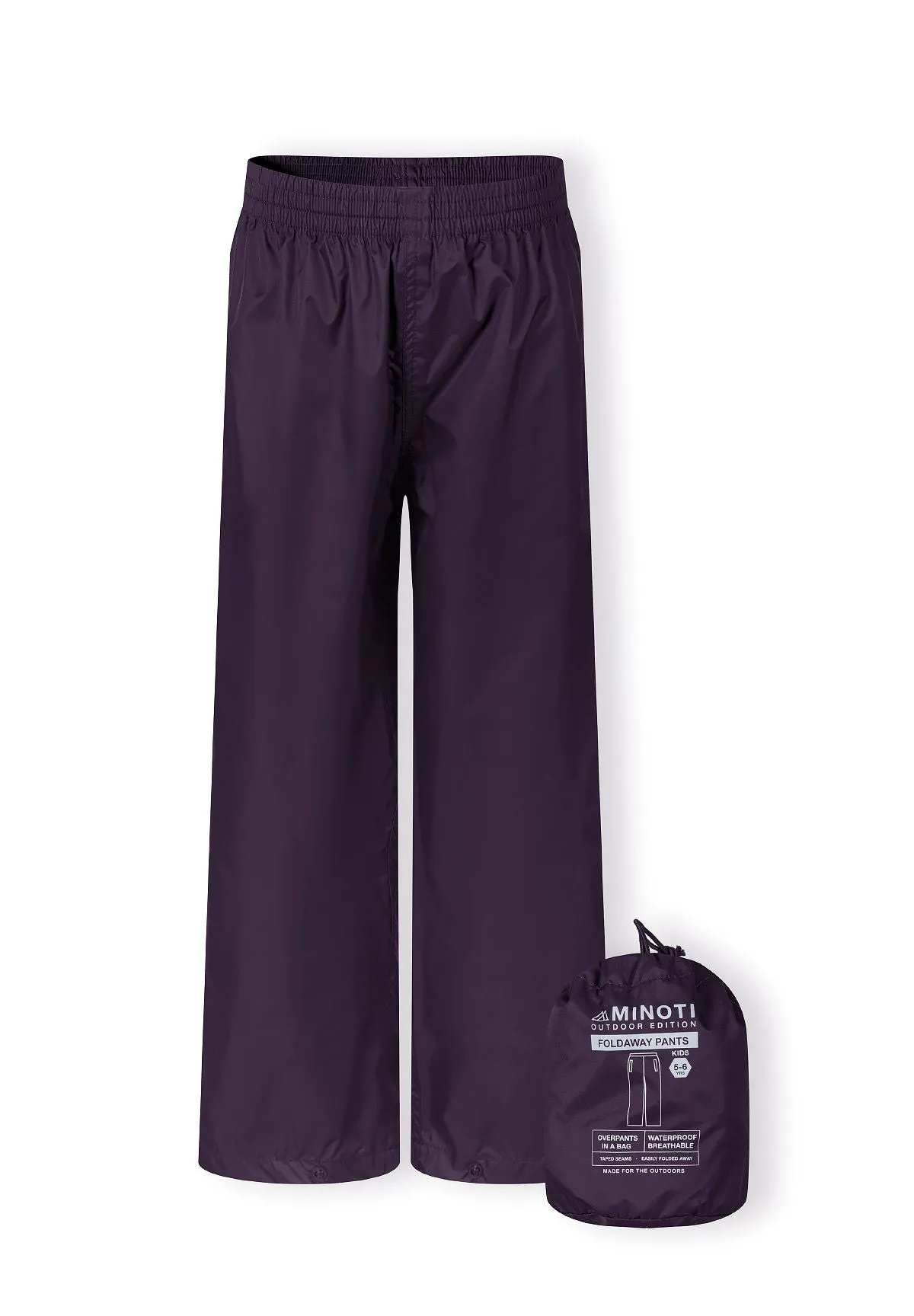 Minoti 43120 regnbukser lilla nylon