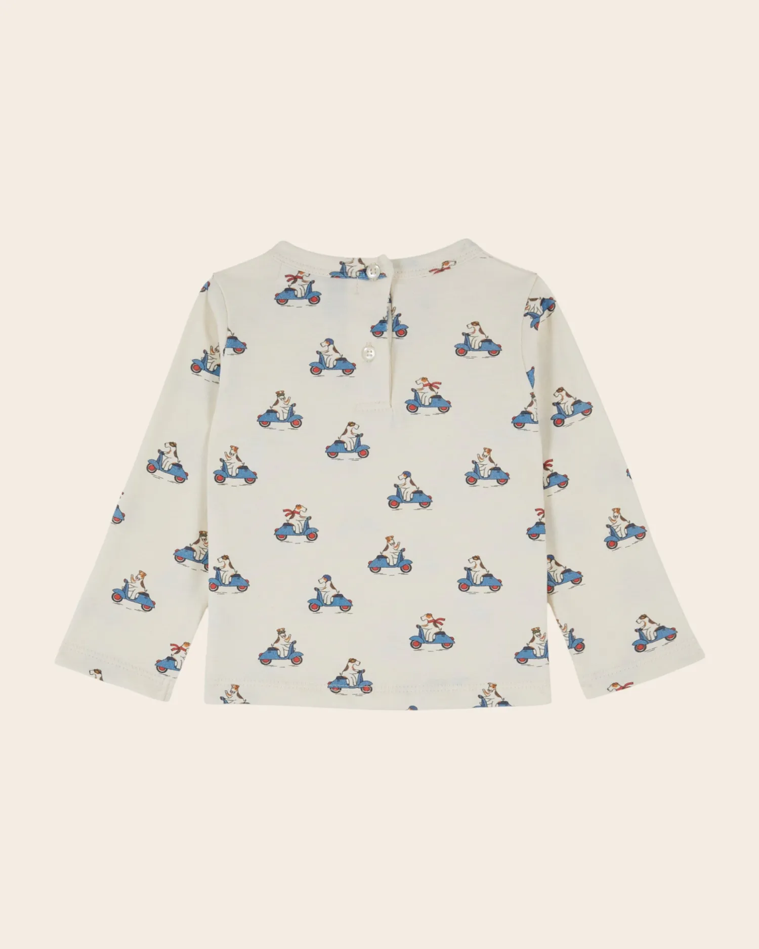 Emile et Ida Petit Dog t-shirt ecru hundeprint