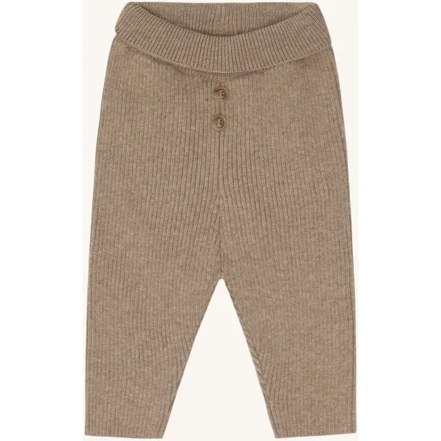 Hust & Claire Ger Rib leggings biscuit økologisk