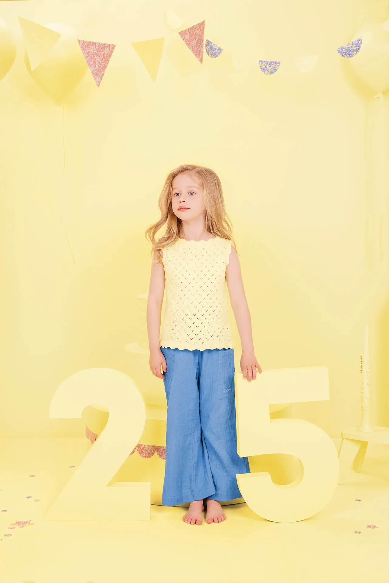 Bonton Noix Jaune top gul bomuld