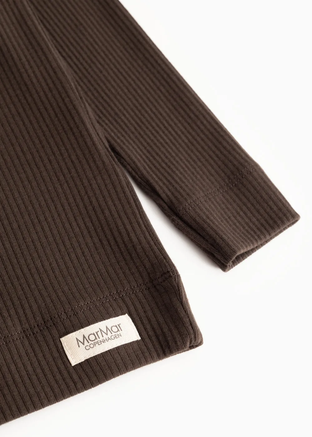 MarMar Tee LS T-shirt Dark Roast Rib