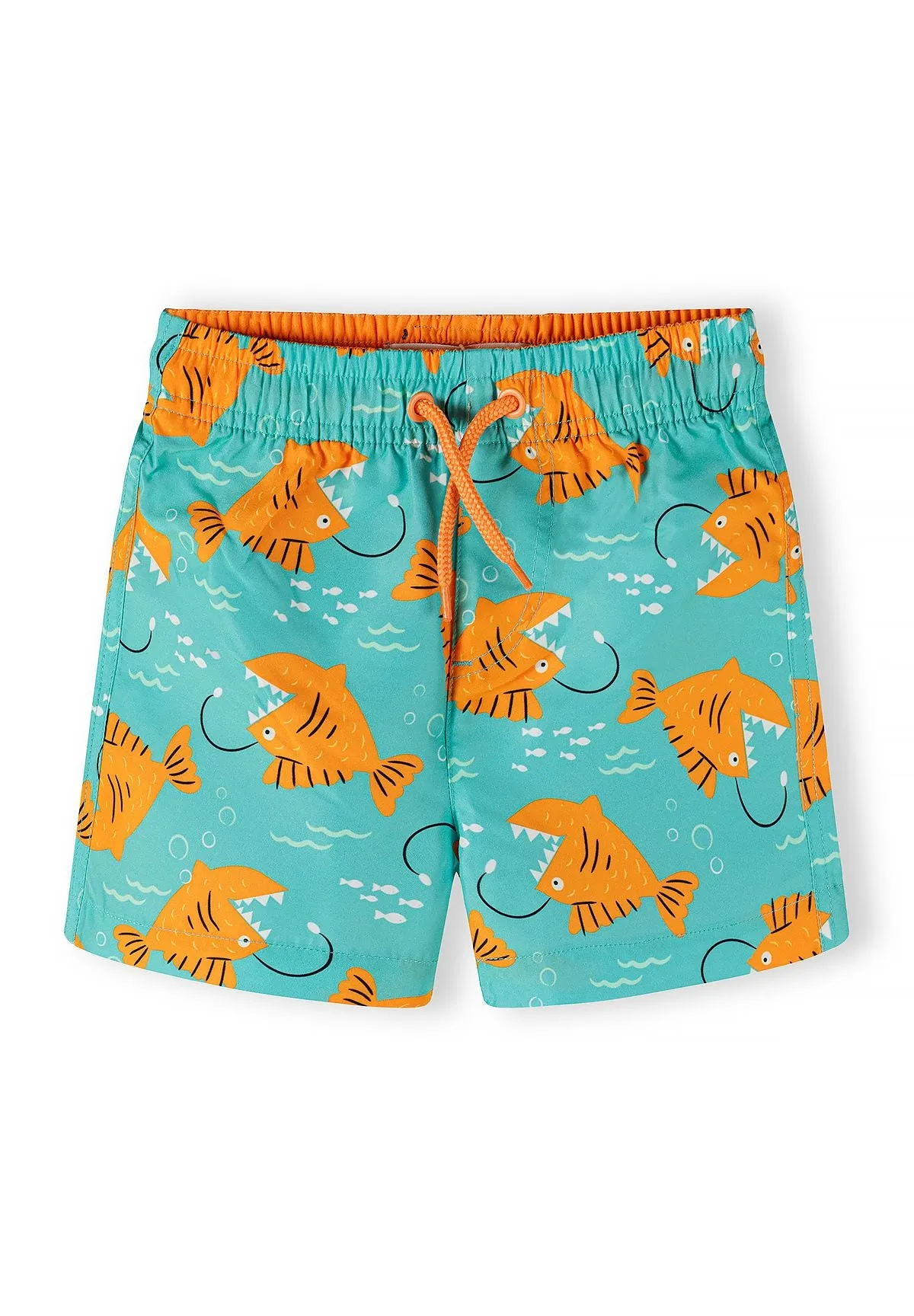 Minoti 44506 badeshorts orange fisk 2-pak