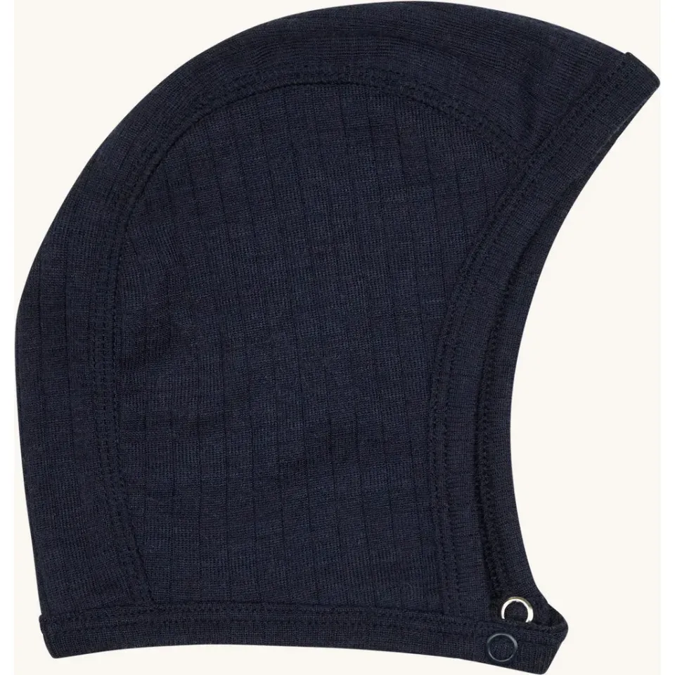 Hust & Claire Fini Pointelle hue More Navy uld silke