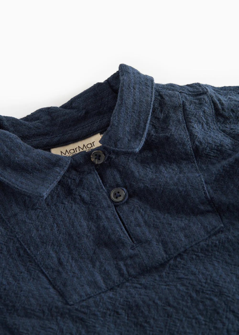 MarMar Copenhagen Tovas skjorte Dark Blue Stripe langærmet