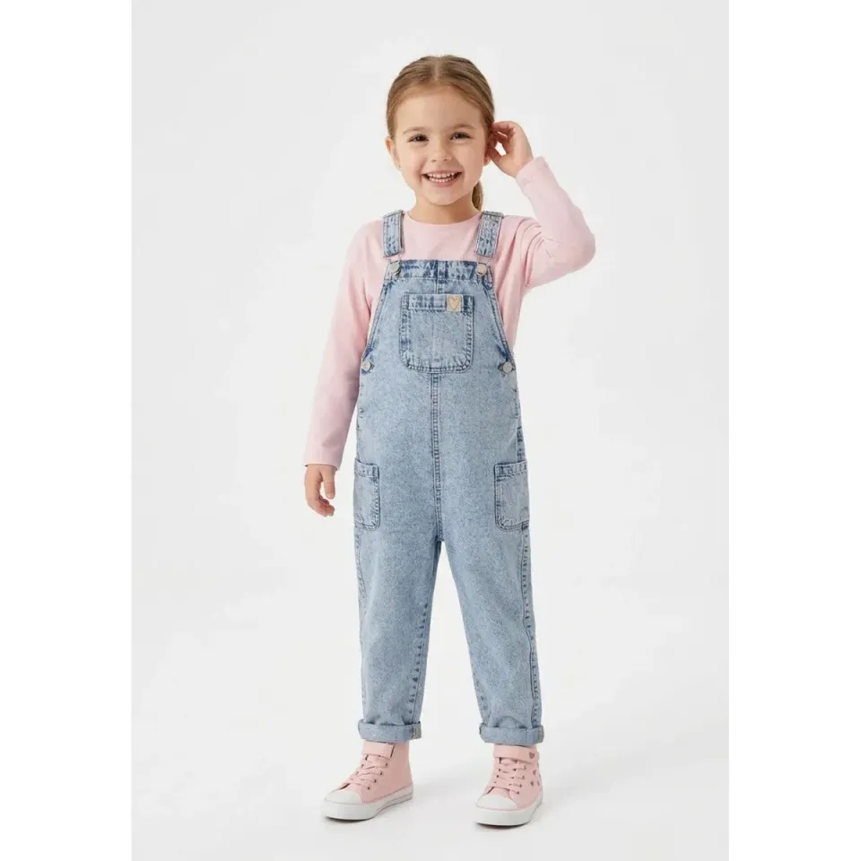 Minoti smækbukser denim blå til piger