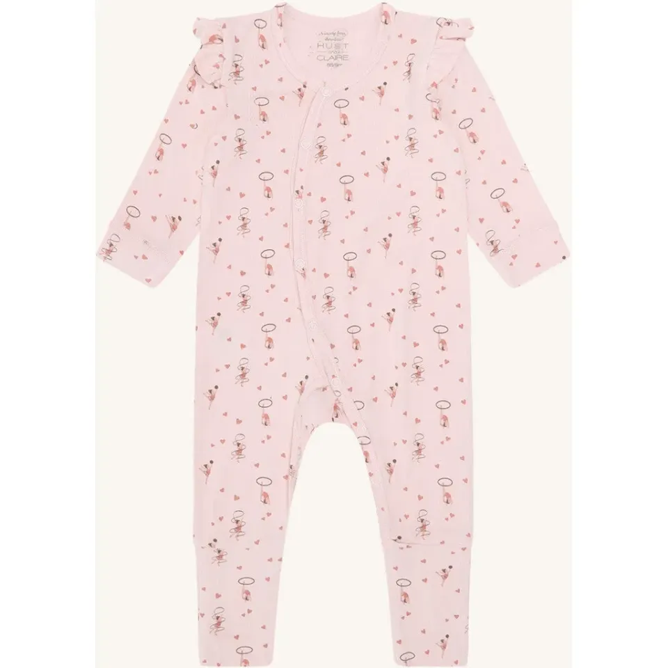 Hust & Claire HCMulle Gymnast natdragt Chalk Pink bambus