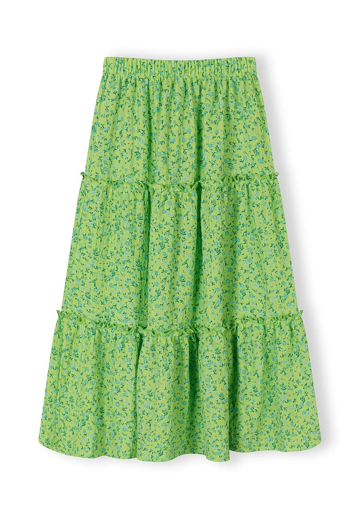 Minoti 44663 maxinederdel grøn flæser blomst