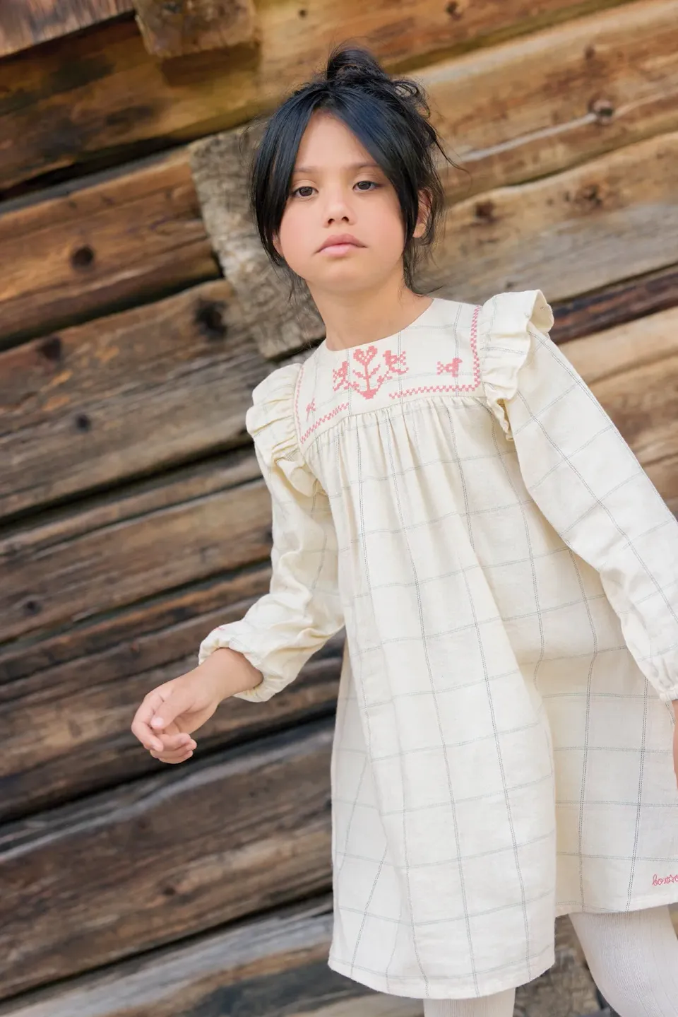 Bonton Delia Carreau Winter kjole ternet 2-14 år