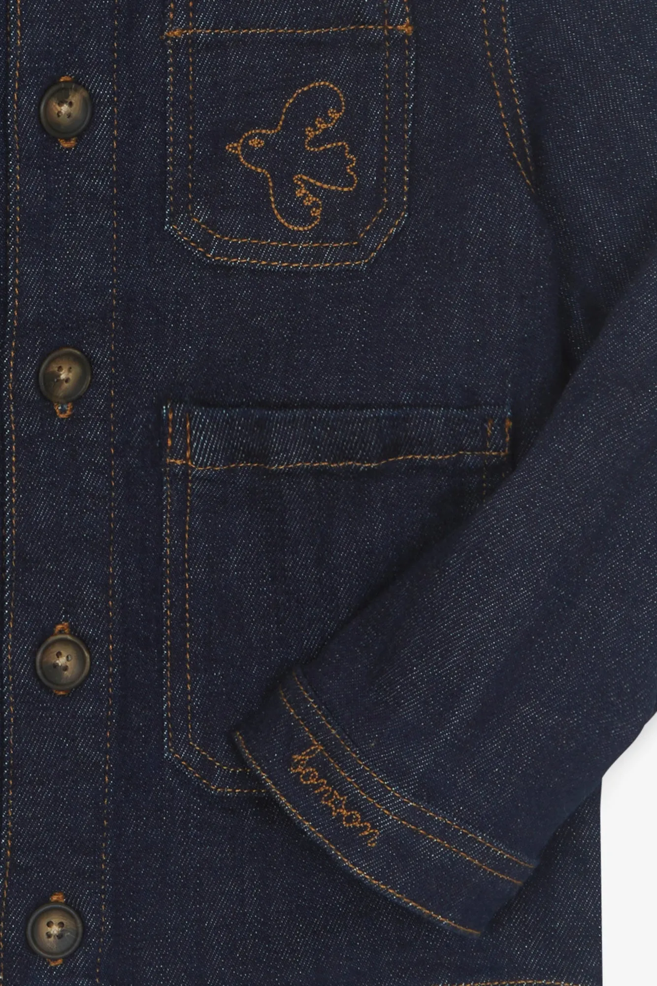 Bonton Ermana Denim Brut jakke broderi