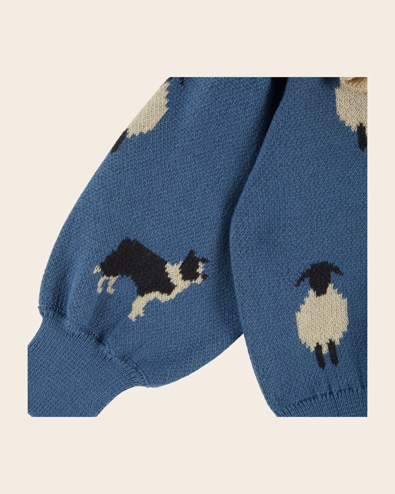 Emile et Ida Mouton cardigan blå økologisk