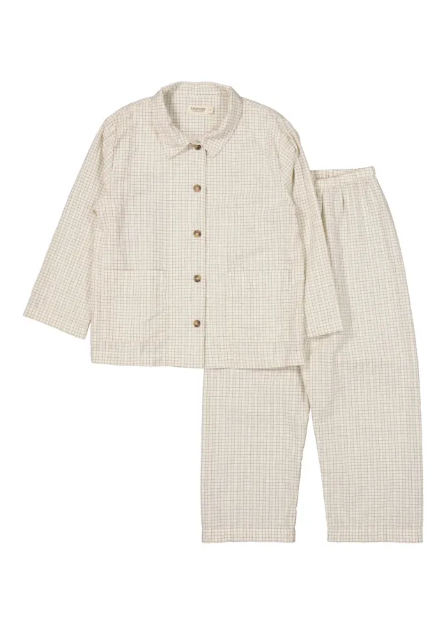 MarMar Pajama Set pyjamassæt Deep Lake Check