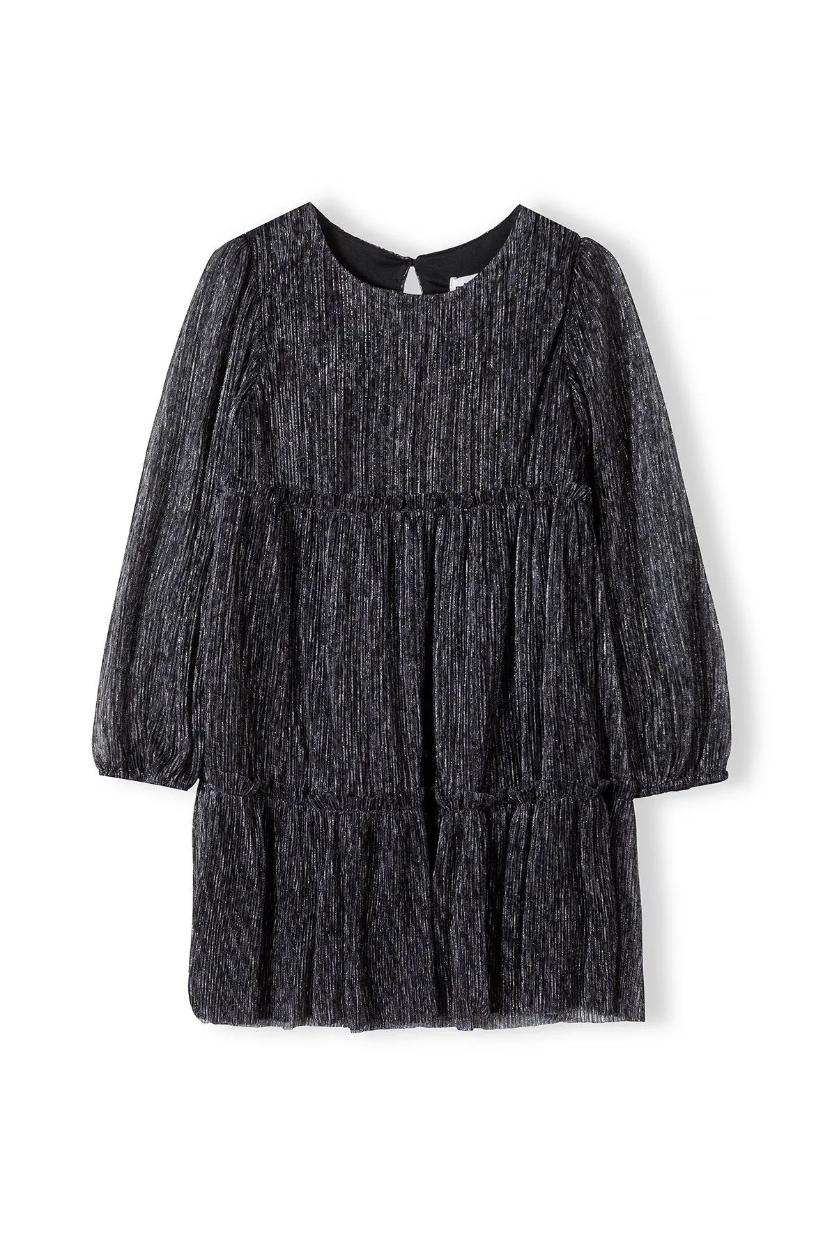 Minoti 39779 festkjole sort chiffon glans