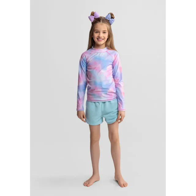 Minoti 44494 badebluse langærmet rosa 2-pak