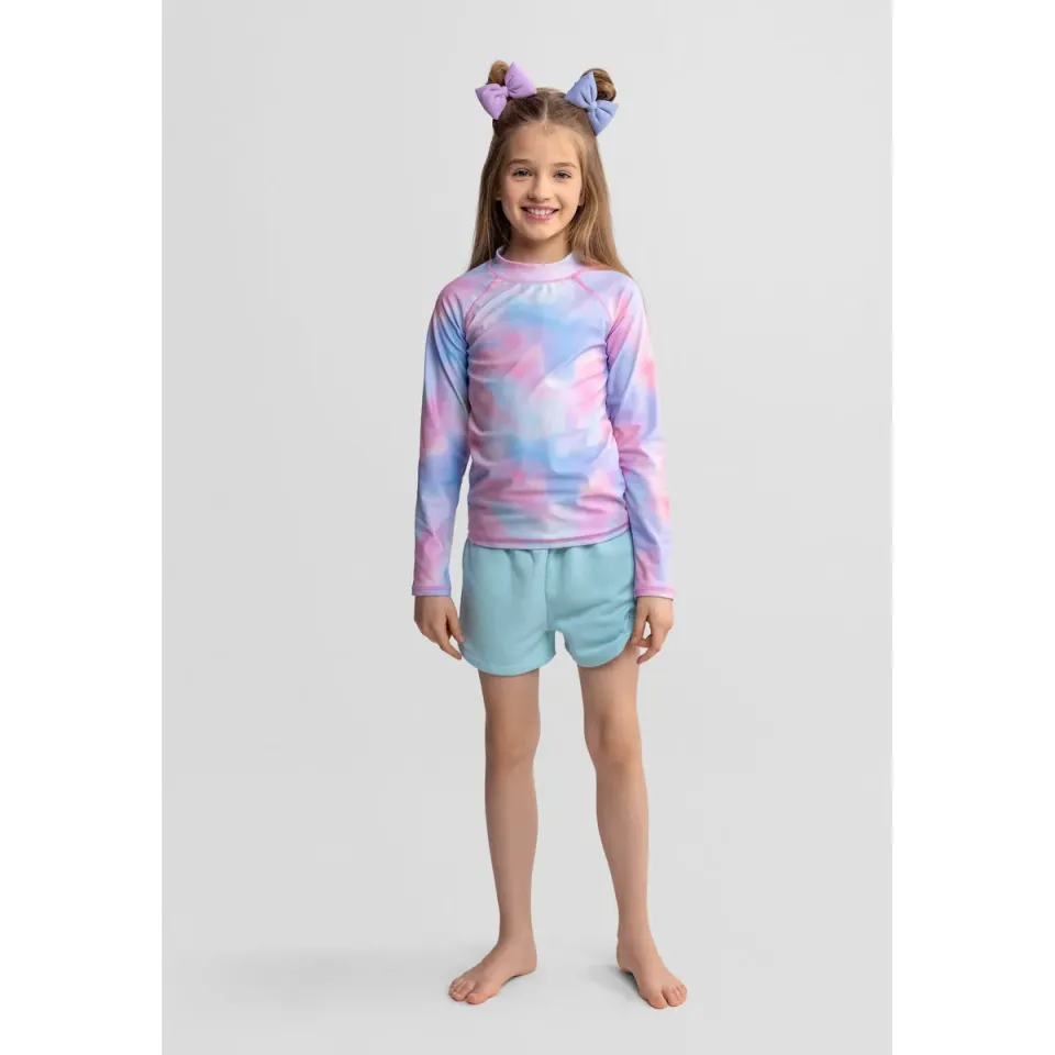 Minoti 44494 badebluse langærmet rosa 2-pak