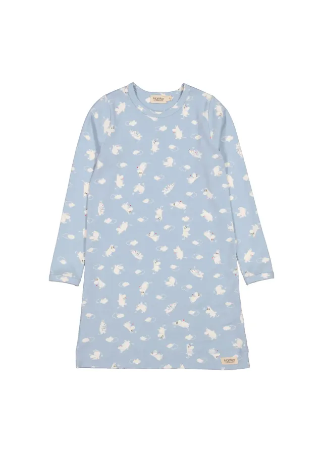MarMar Night Dress natkjole Blue Moomin