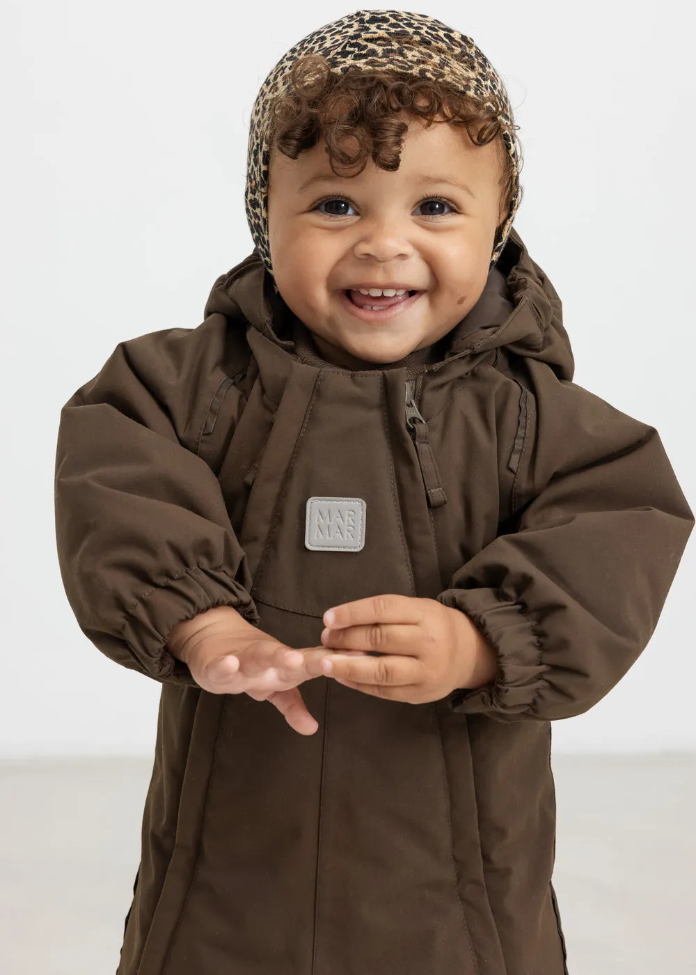 MarMar Leo Hoody hjelmhue Brown Leo leopard