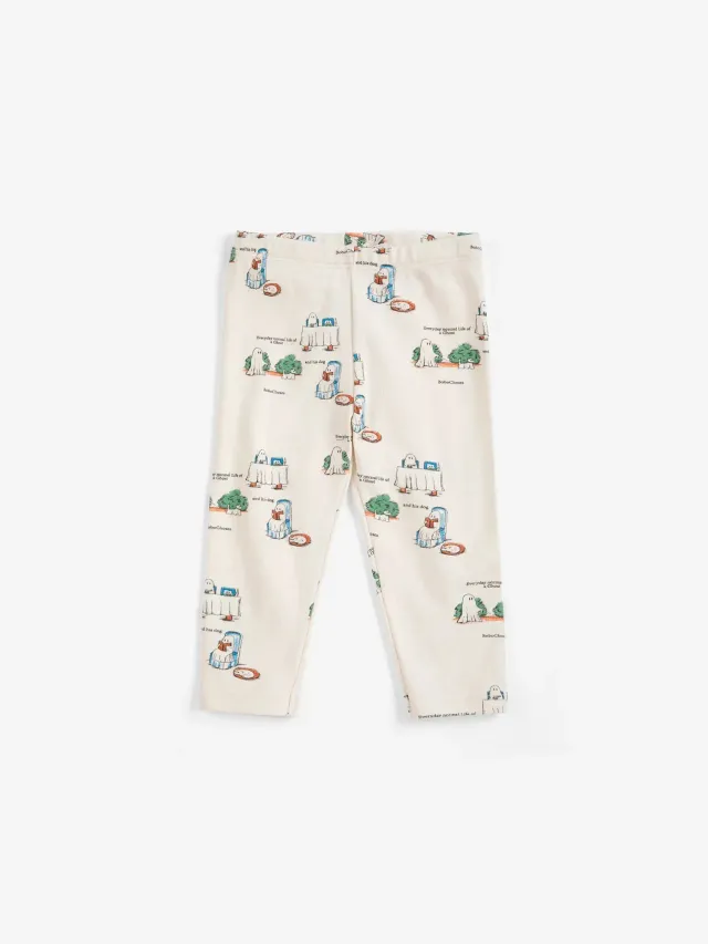 Bobo Choses Everyday Ghosts leggings offwhite 3M
