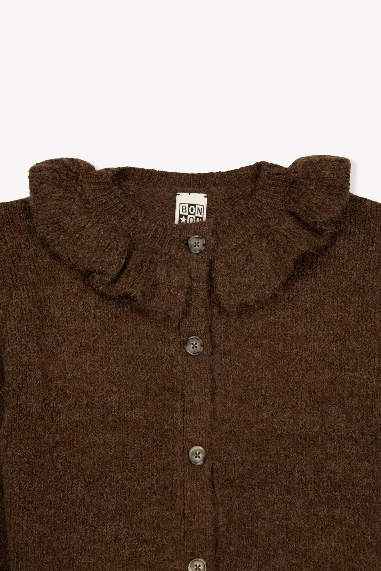 Bonton Paloma Brown cardigan brun flæse