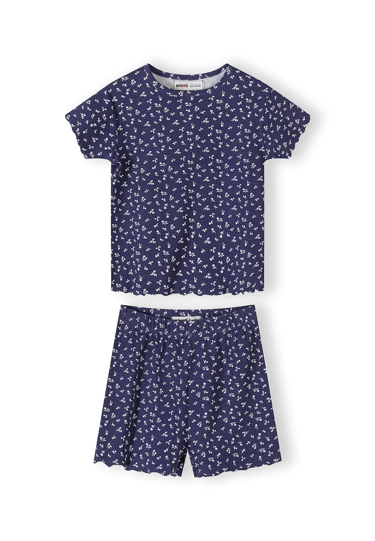 Minoti 44901 pyjamas til piger 2-pak bomuld rib