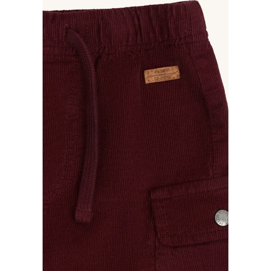 Hust & Claire HCTue Corduroy bukser Red Chocolate bomuld