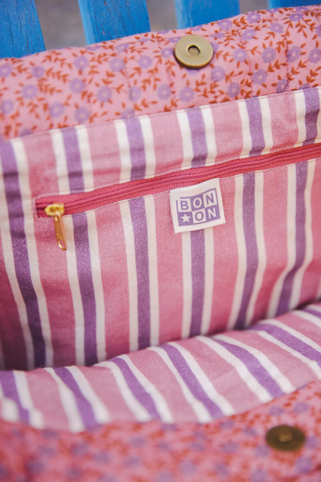 Bonton Mia Foulfleur mulepose violet TU bomuld