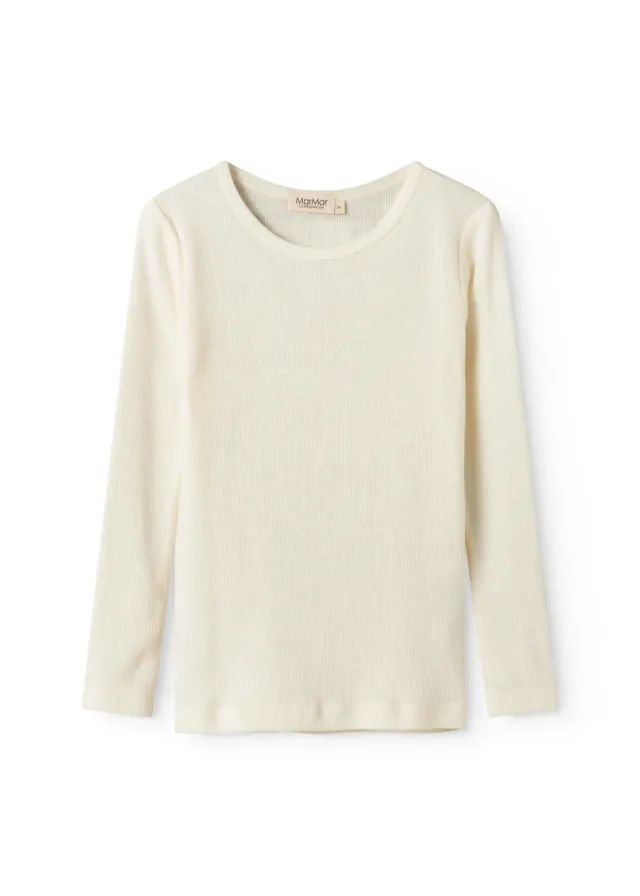 MarMar Tamra Uld Rib Bluse Natural
