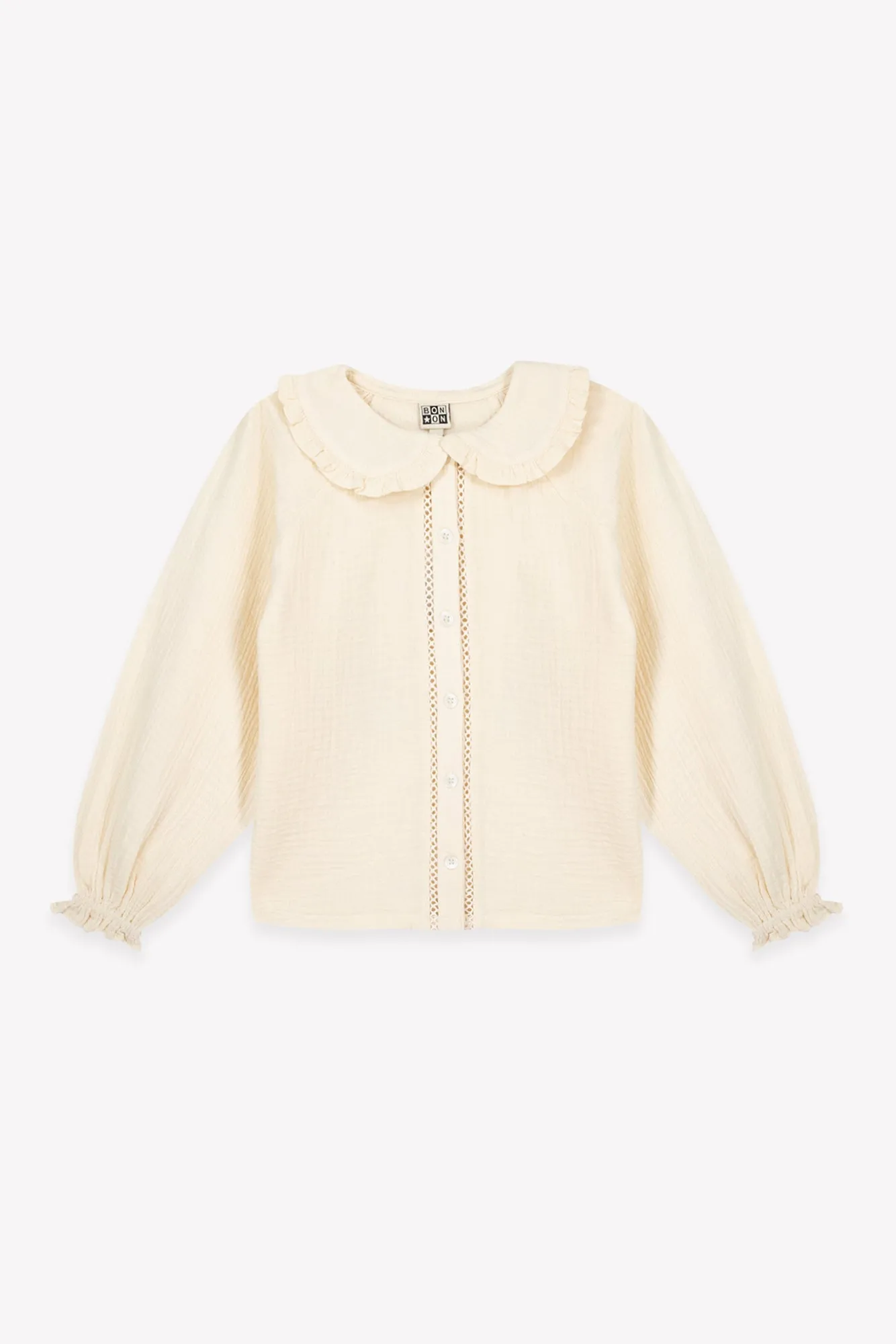 Bonton Figue Milk skjorte i bomuld rosa