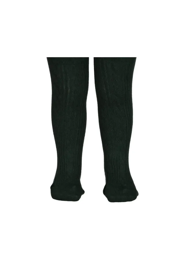 MarMar Tights Cable strømpebukser Dark Leaf grøn