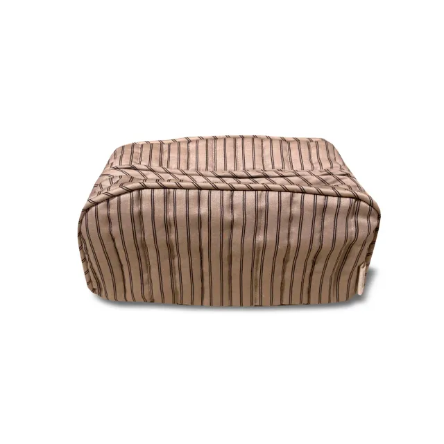 nuuroo Levi toilettaske Cream stripe økologisk bomuld
