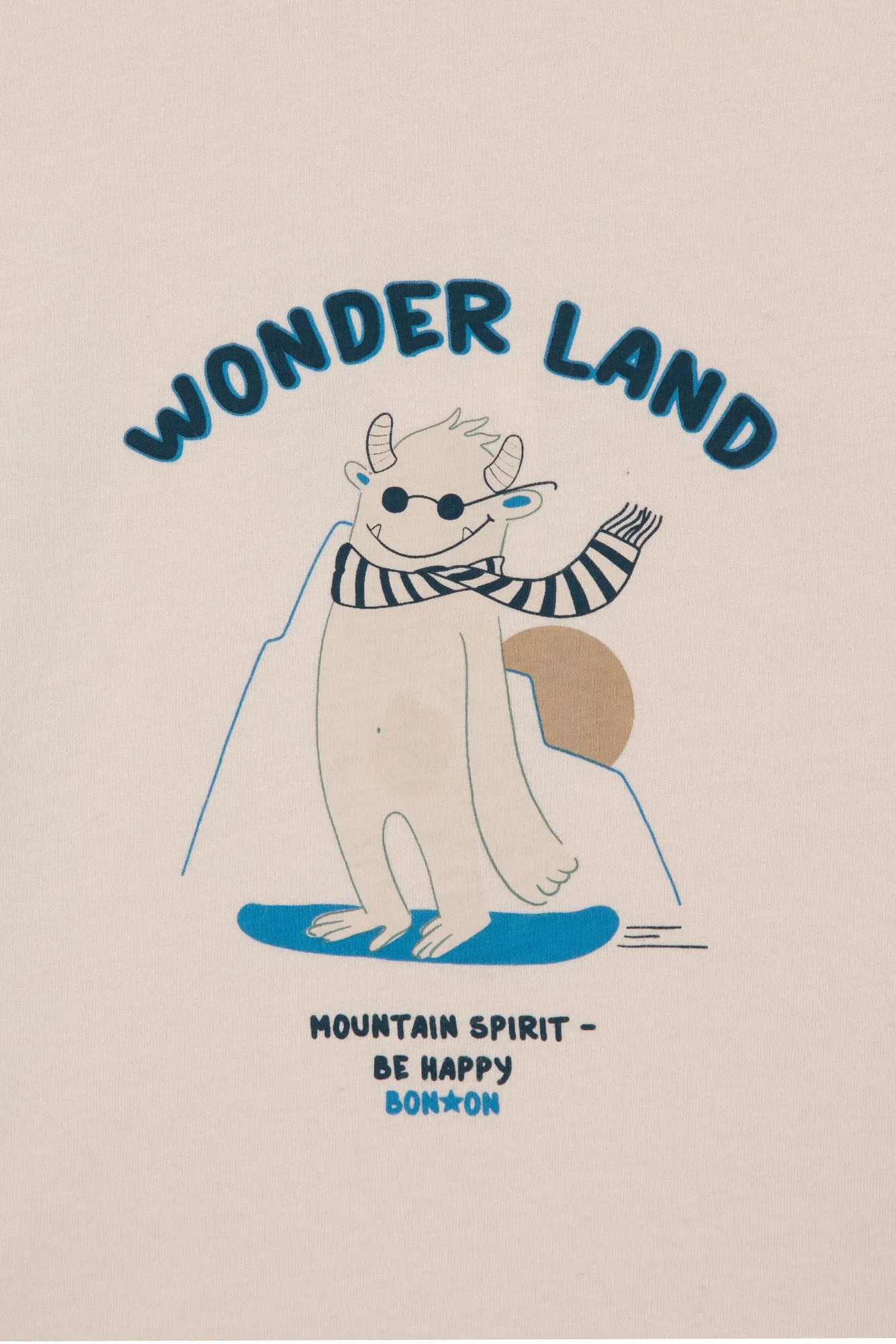 Bonton Tipi Wonderland t-shirt blå – 100% bomuld