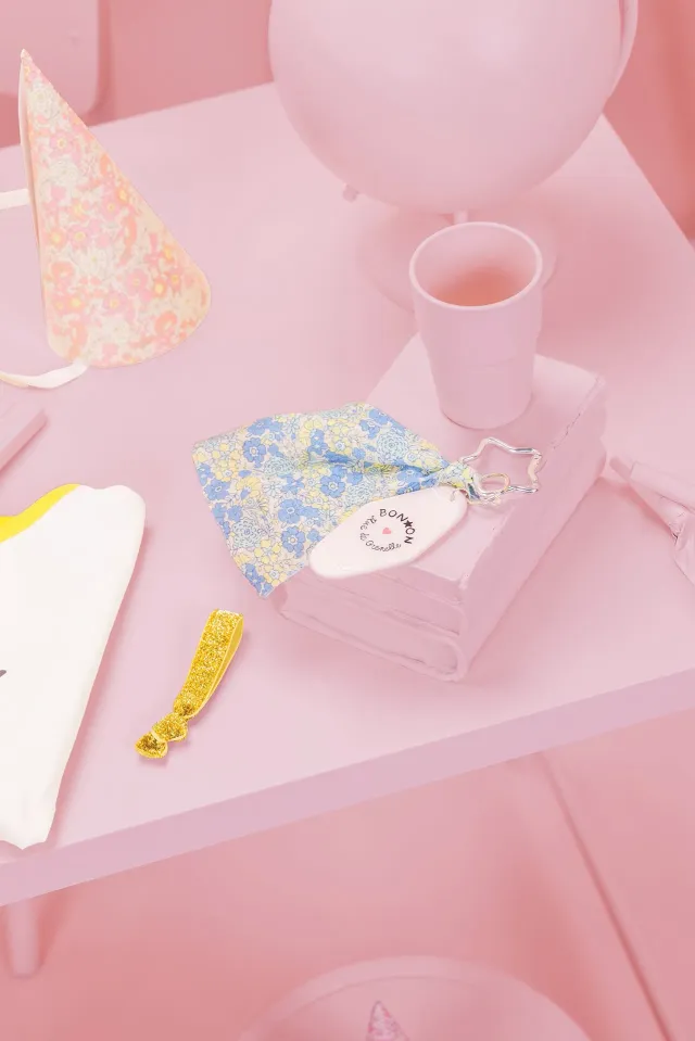 Bonton Fleur Vintage nøglering blå stjerne