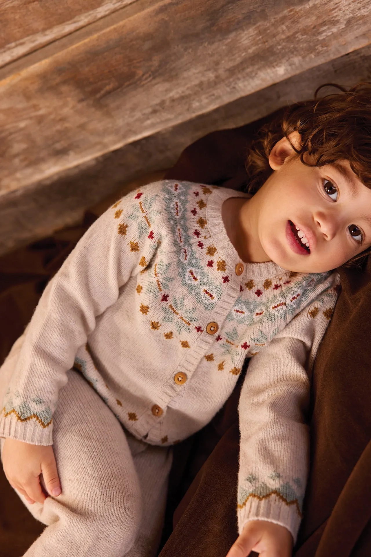 Bonton Toudou Scone sæt uld jacquard