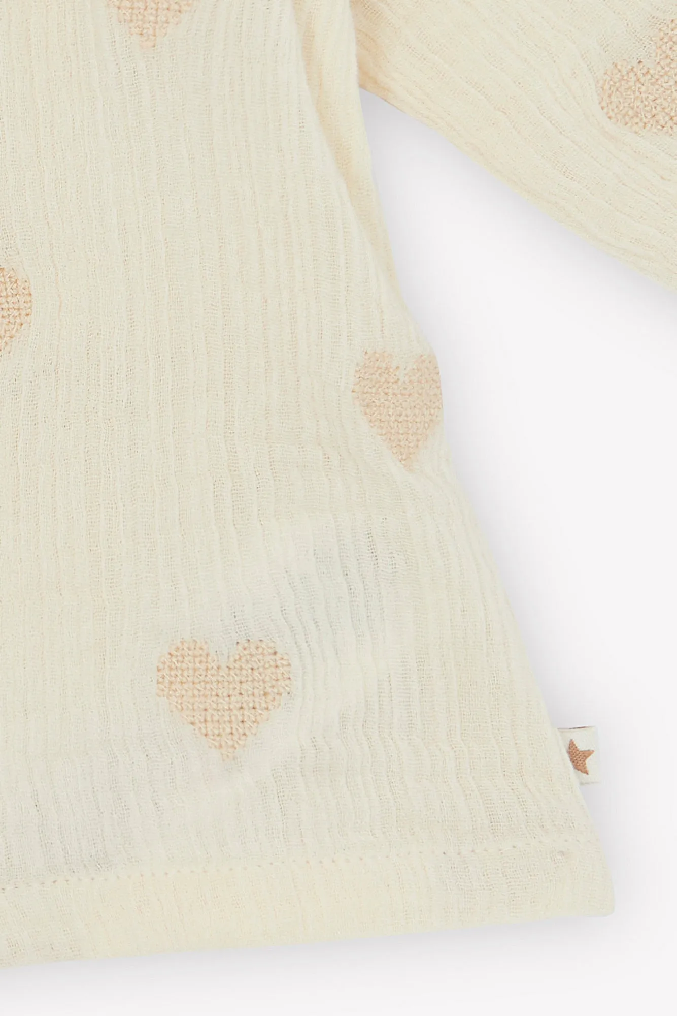 Bonton Figue Mouton bluse broderede hjerter