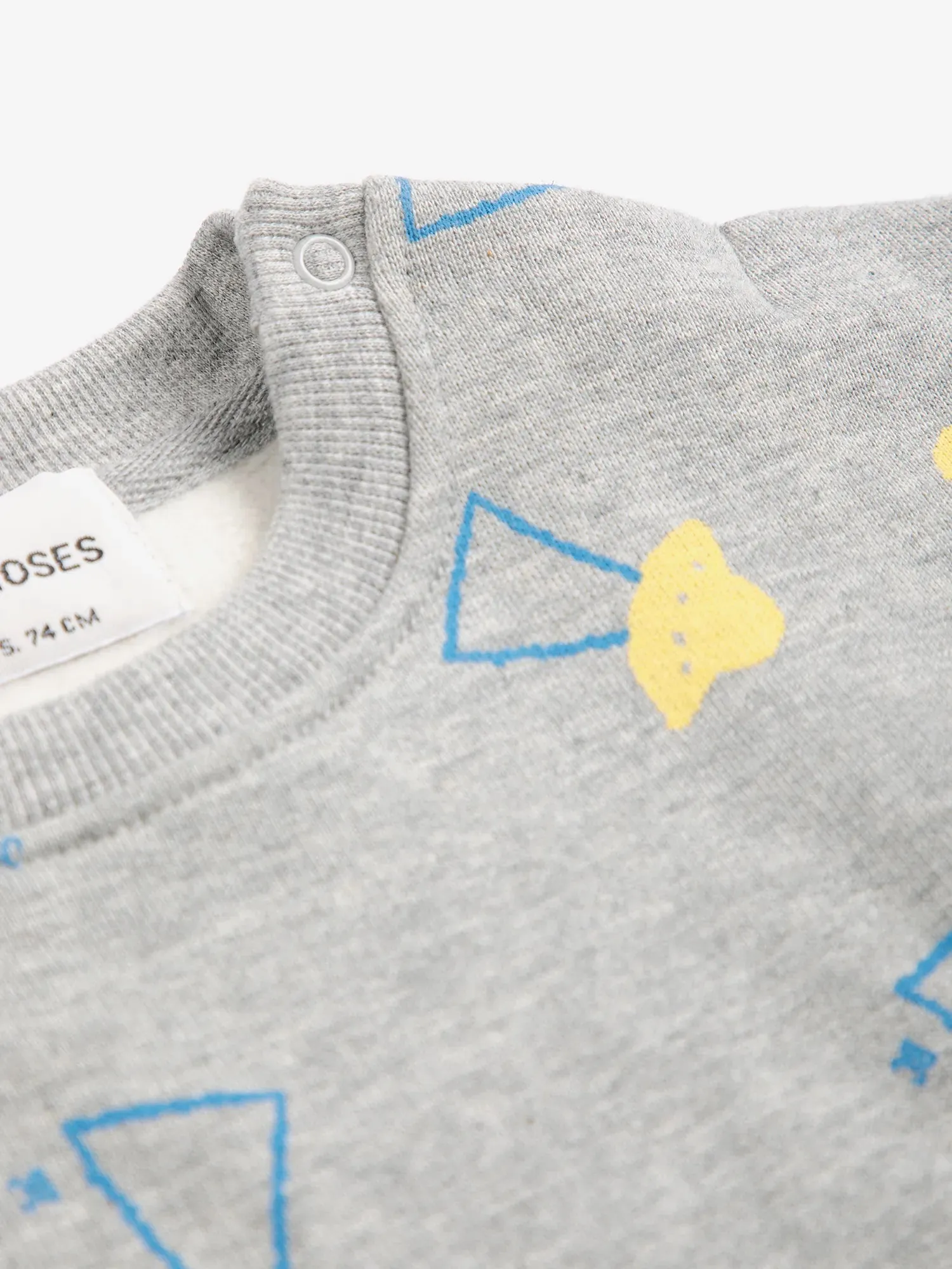 Bobo Choses Pixel Abduction sweatshirt lysegrå baby